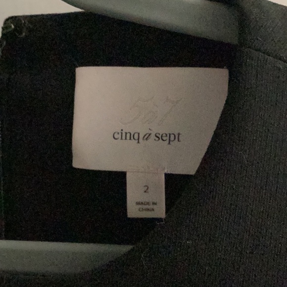 Cinq a Sept Black Knit Drop Waist Dress - Picture 4 of 9